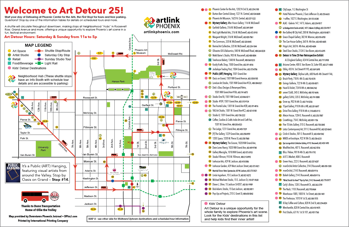 The Art Detour 25 Map Is Here!