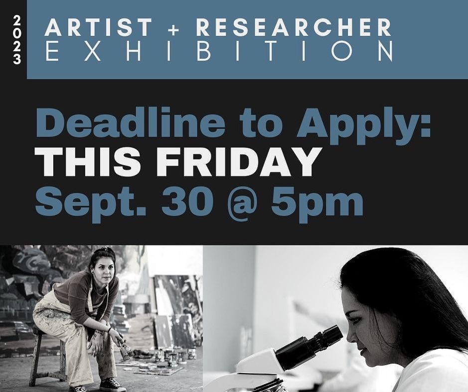 Attention artists!  There is still time to apply to be in the 2023 Artist + Researcher Exhibition. Applications for the 2023 cohort are currently open through September 30! 

Learn more about this program and apply today!!!

https://phoenixbiosciencecore.com/artist-researcher-2023-application-form/