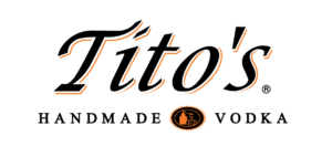 Tito's brand vodka logo.